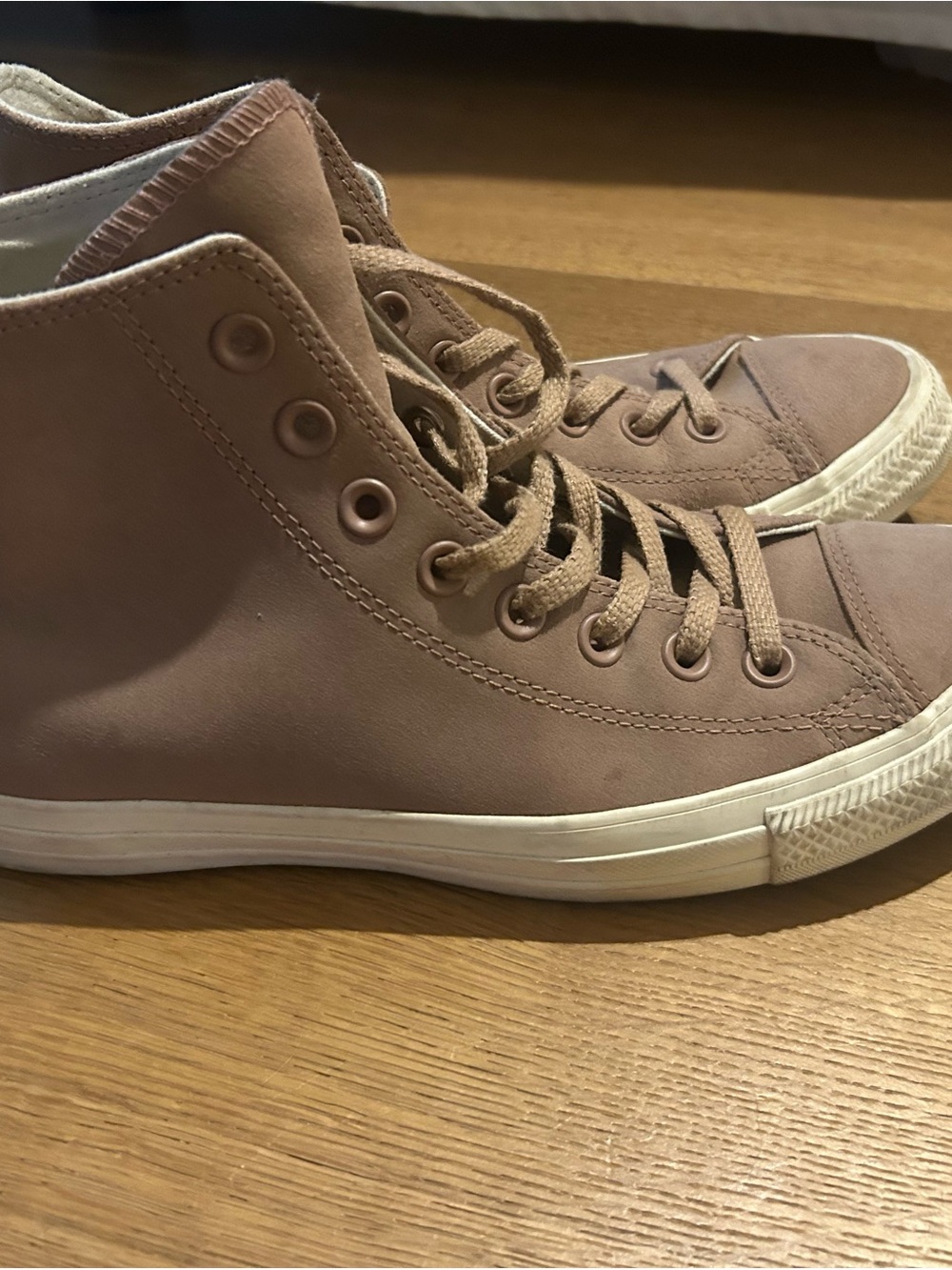 High-Top Converse Athletic Sneakers in light brown/tan - Women’s size 9